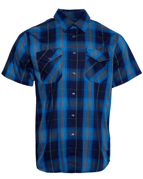 BERMUDA TRIANGLE BAMBOO SHORT SLEEVE BUTTON UP - MENS